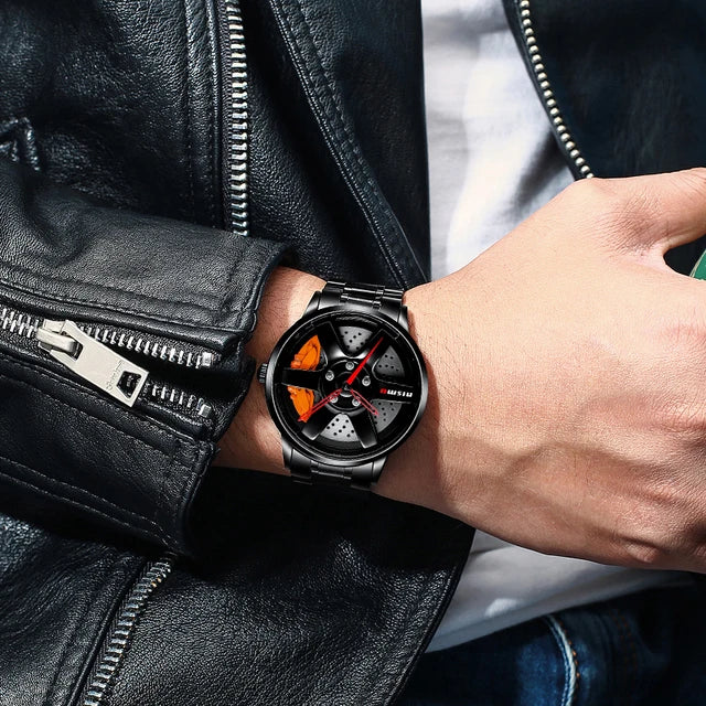 SVJ GENUINE BRAKE HOLLOW DIAL MEN'S WATCH