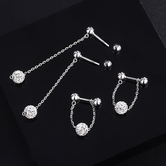 BALL TASSEL EARRINGS