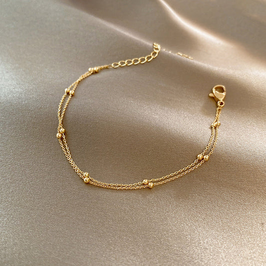 SMALL ROUND BALL PENDANT BRACELET