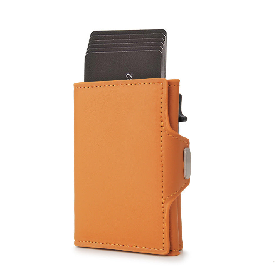 SIDE PUSH CARD HOLDER MEN'S WALLET