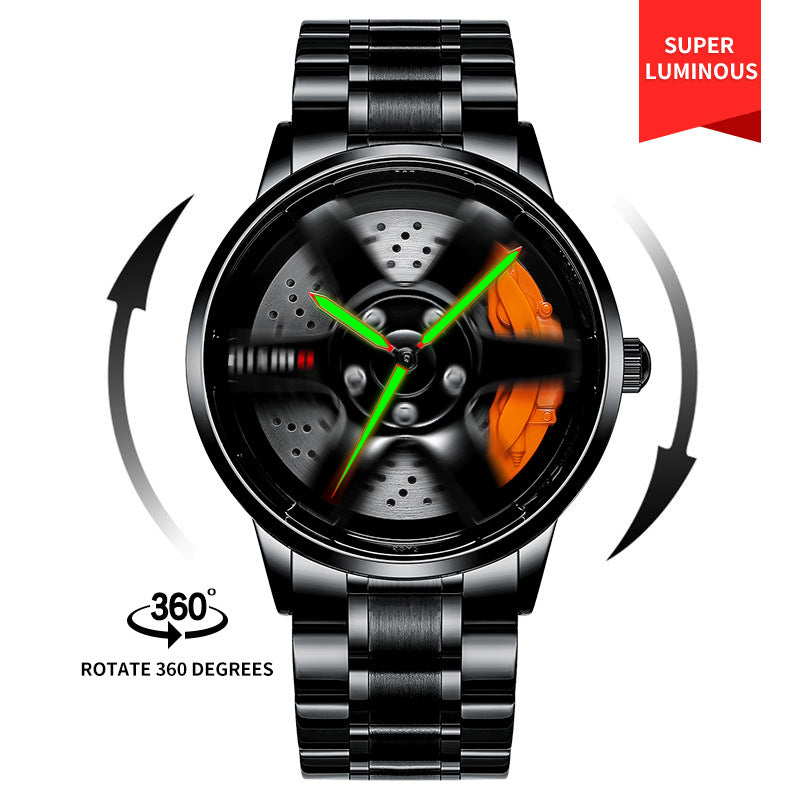 SVJ GENUINE BRAKE HOLLOW DIAL MEN'S WATCH