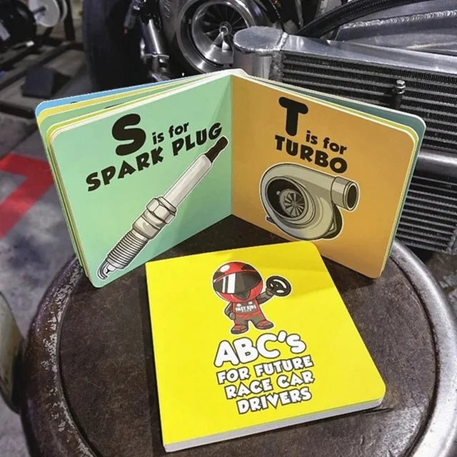 ABC'S FOR FUTURE RACE CAR DRIVERS ALPHABET BOOK