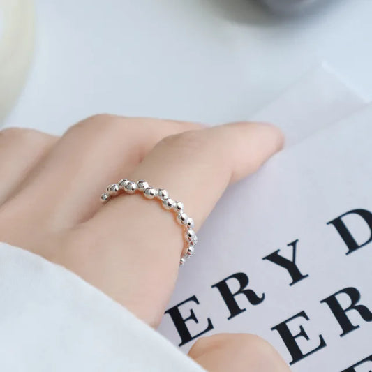 IRREGULAR ROUND BEAD RING