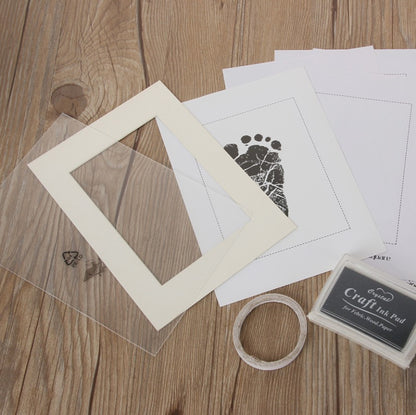 NEWBORN BABY HAND FOOT PRINT DIY PHOTO FRAME
