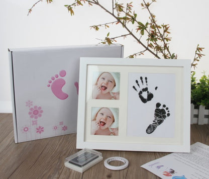 NEWBORN BABY HAND FOOT PRINT DIY PHOTO FRAME