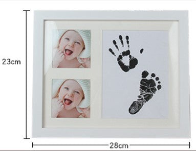 NEWBORN BABY HAND FOOT PRINT DIY PHOTO FRAME