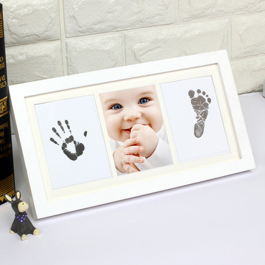 NEWBORN BABY HAND FOOT PRINT DIY PHOTO FRAME