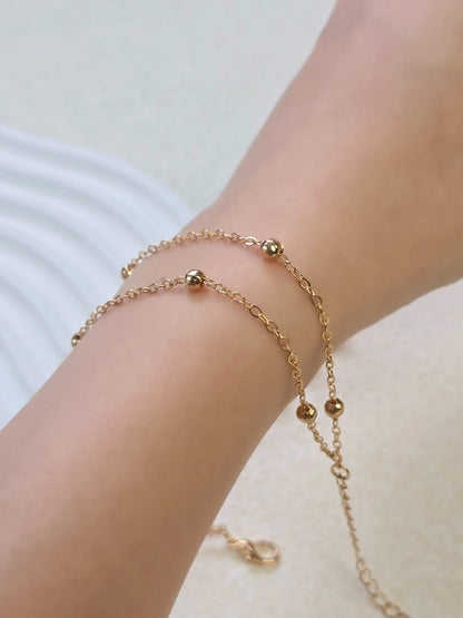 SMALL ROUND BALL PENDANT BRACELET