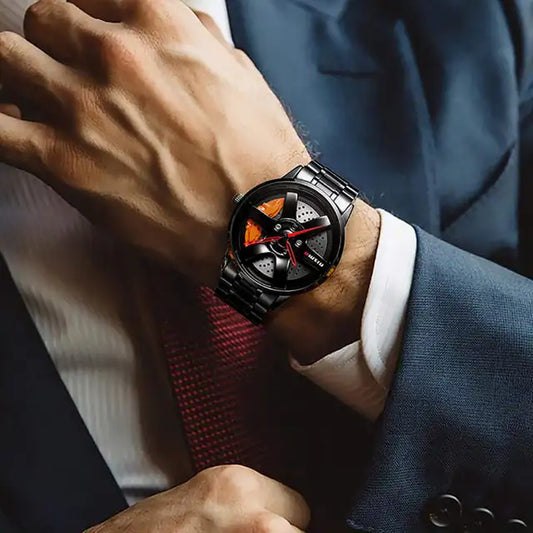 SVJ GENUINE BRAKE HOLLOW DIAL MEN'S WATCH