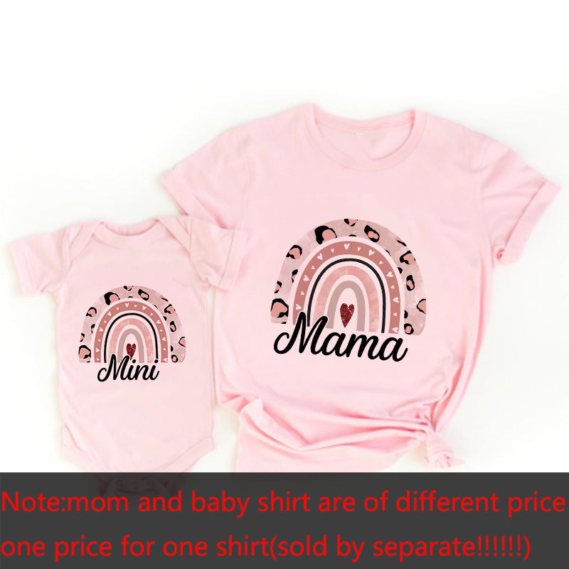 PARENT-CHILD SUMMER CLOTHES T-SHIRT