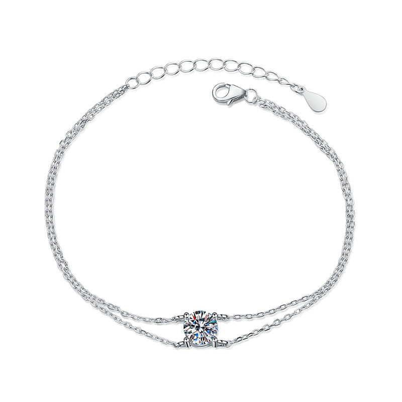 FOUR-CLAW MOISSANITE BRACELET