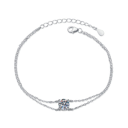 FOUR-CLAW MOISSANITE BRACELET