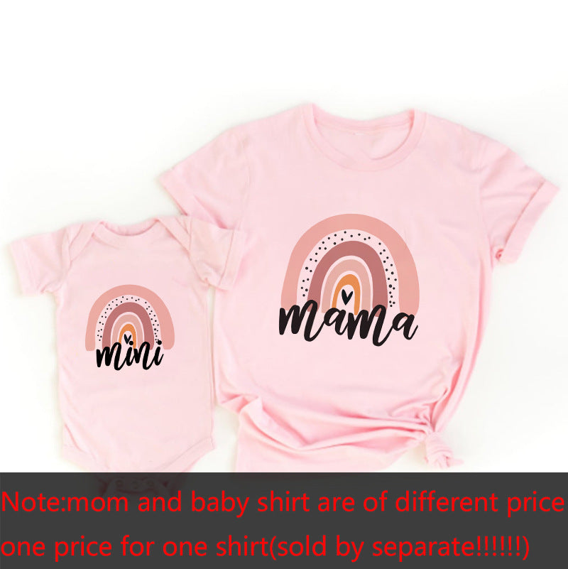 PARENT-CHILD SUMMER CLOTHES T-SHIRT