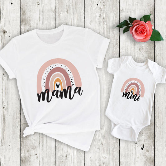 PARENT-CHILD SUMMER CLOTHES T-SHIRT
