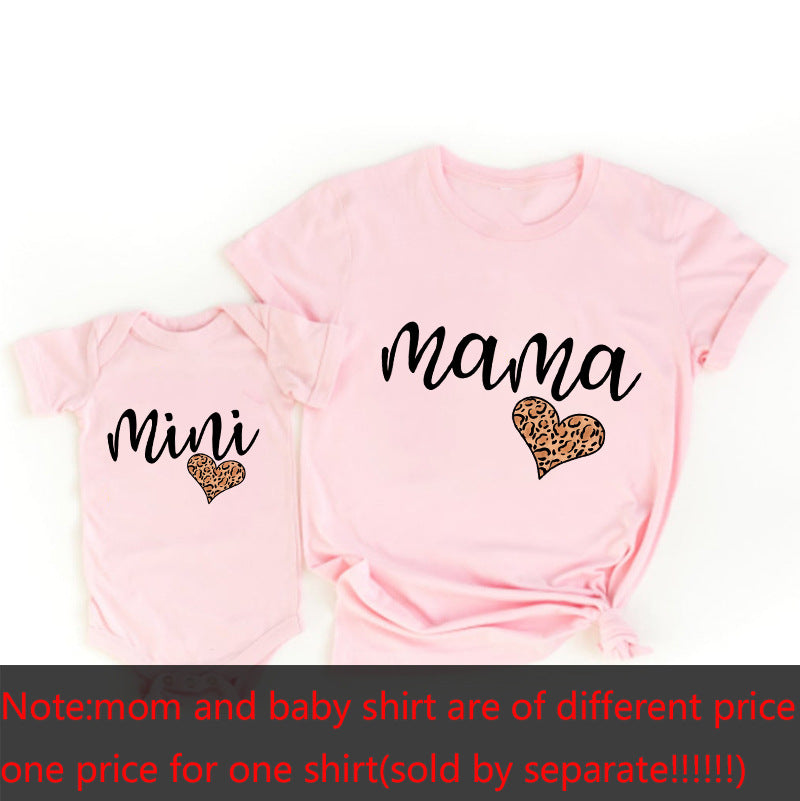 PARENT-CHILD SUMMER CLOTHES T-SHIRT
