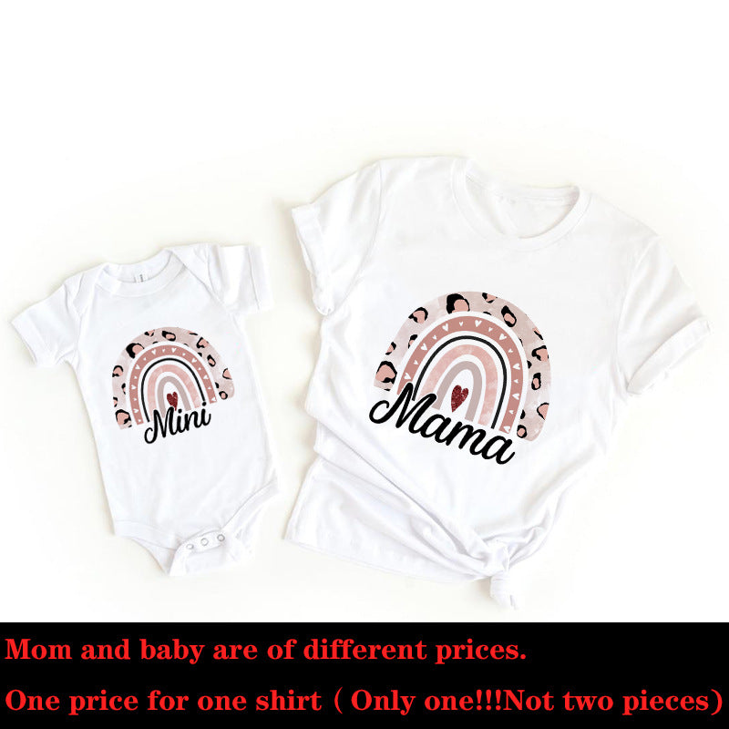 PARENT-CHILD SUMMER CLOTHES T-SHIRT