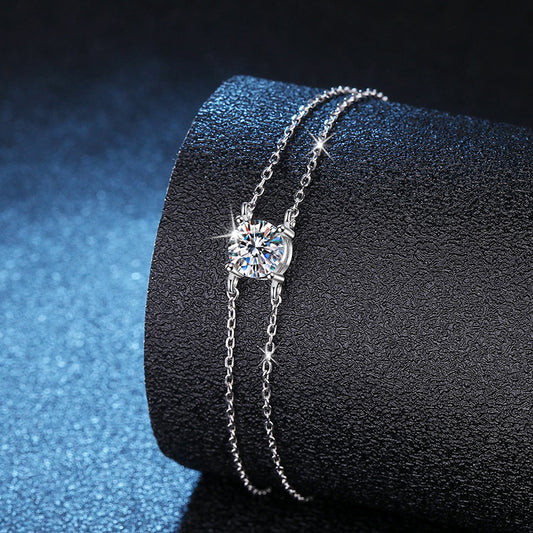 FOUR-CLAW MOISSANITE BRACELET