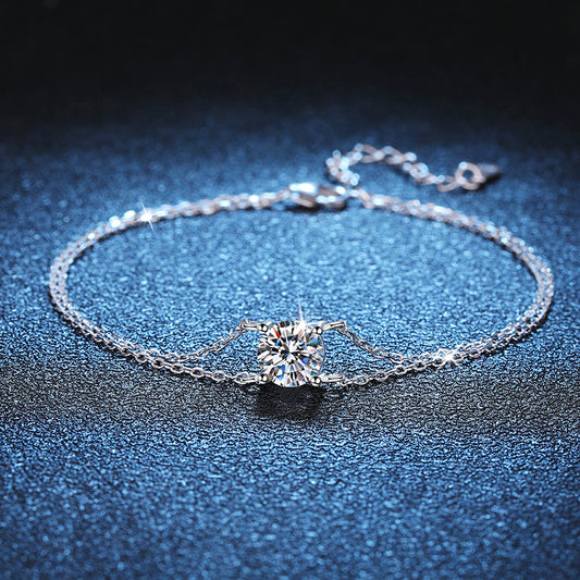 FOUR-CLAW MOISSANITE BRACELET
