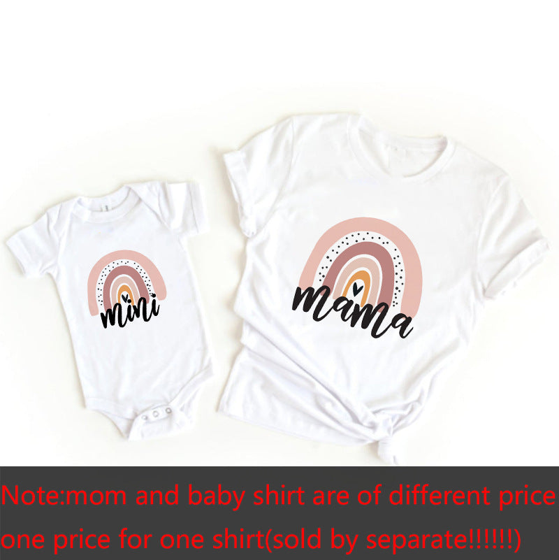 PARENT-CHILD SUMMER CLOTHES T-SHIRT