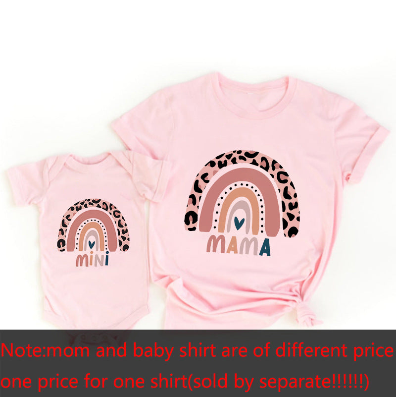 PARENT-CHILD SUMMER CLOTHES T-SHIRT