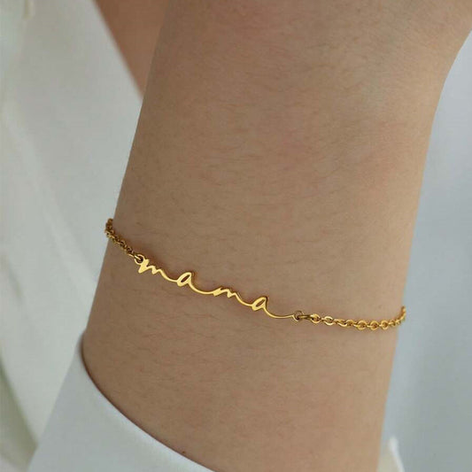MAMA LETTER NECKLACE| BRACELET | ANKLET