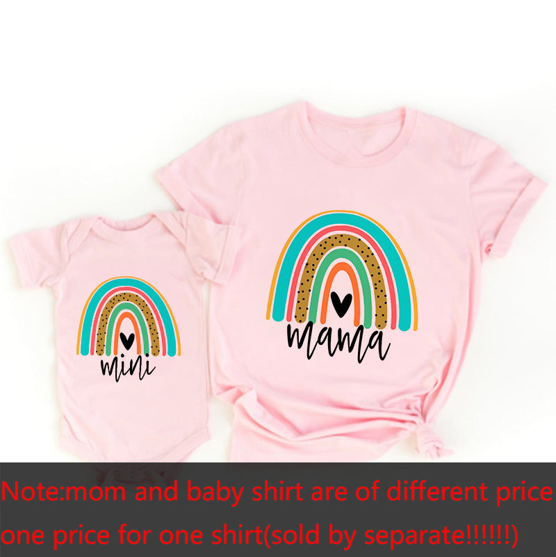 PARENT-CHILD SUMMER CLOTHES T-SHIRT