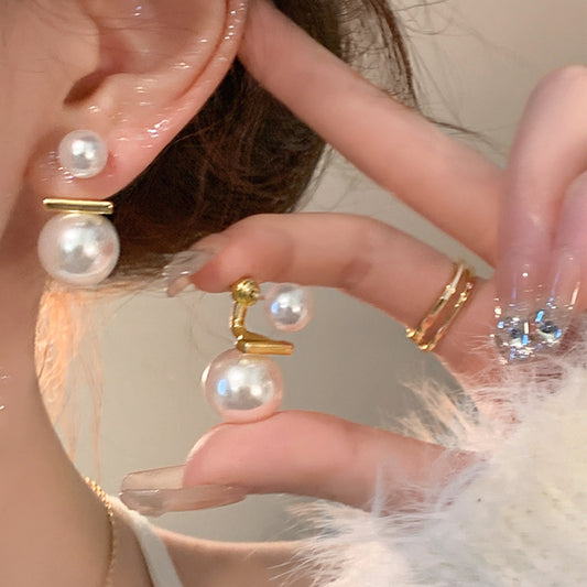 DOUBLE PEARL EARRINGS