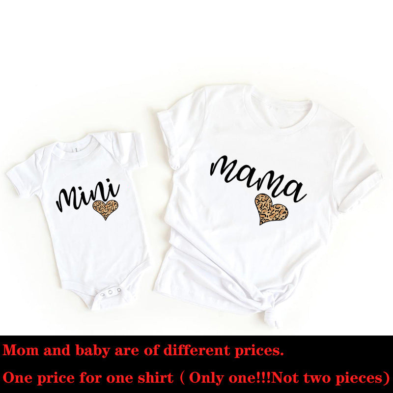 PARENT-CHILD SUMMER CLOTHES T-SHIRT