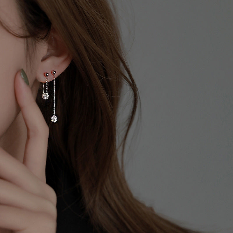 BALL TASSEL EARRINGS