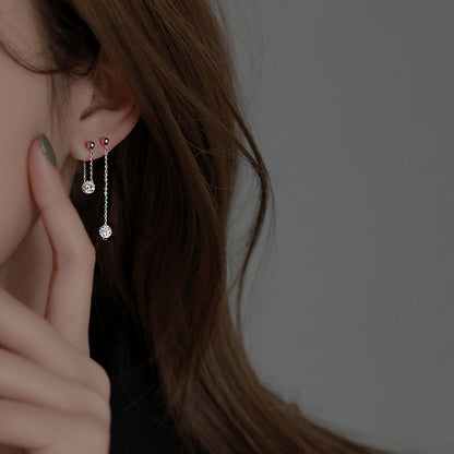 BALL TASSEL EARRINGS