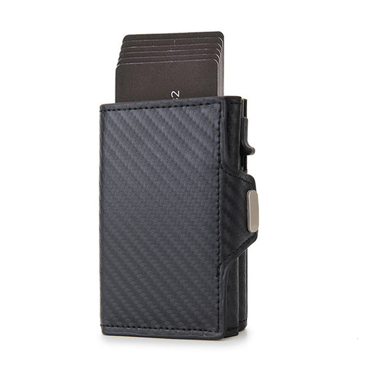 SIDE PUSH CARD HOLDER MEN'S WALLET