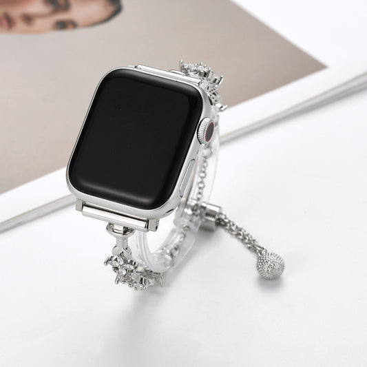 APPLE IWATCH FLOWERS  METAL WATCH CHAIN