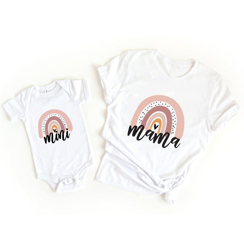 PARENT-CHILD SUMMER CLOTHES T-SHIRT