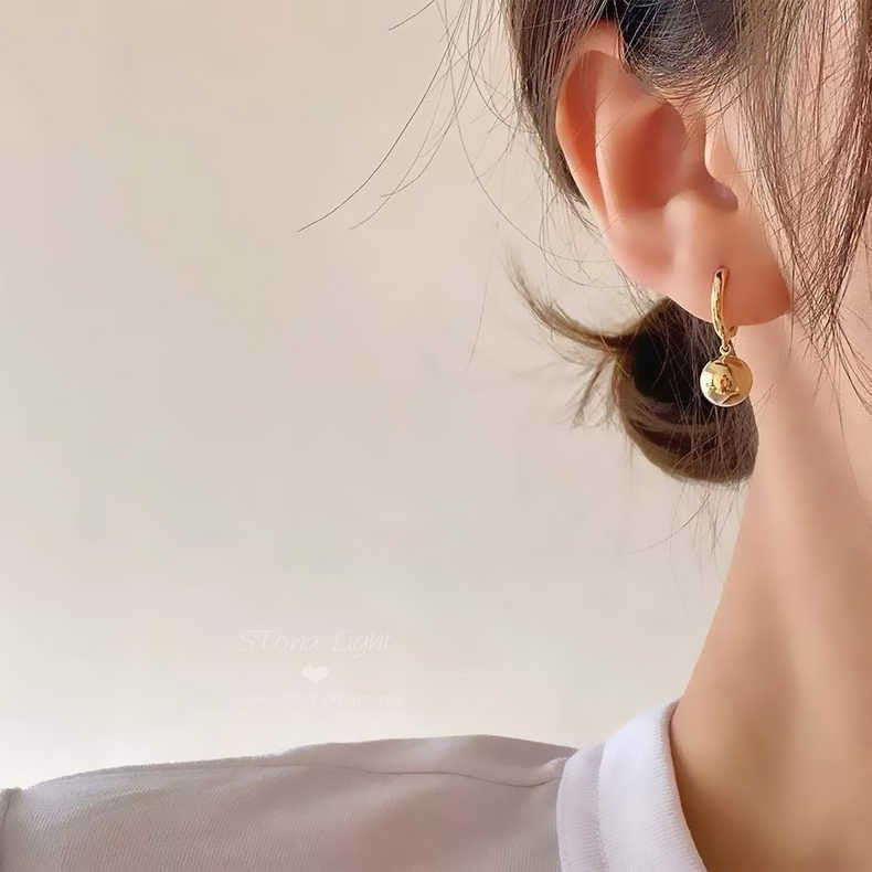 SILVER BALL EARRINGS