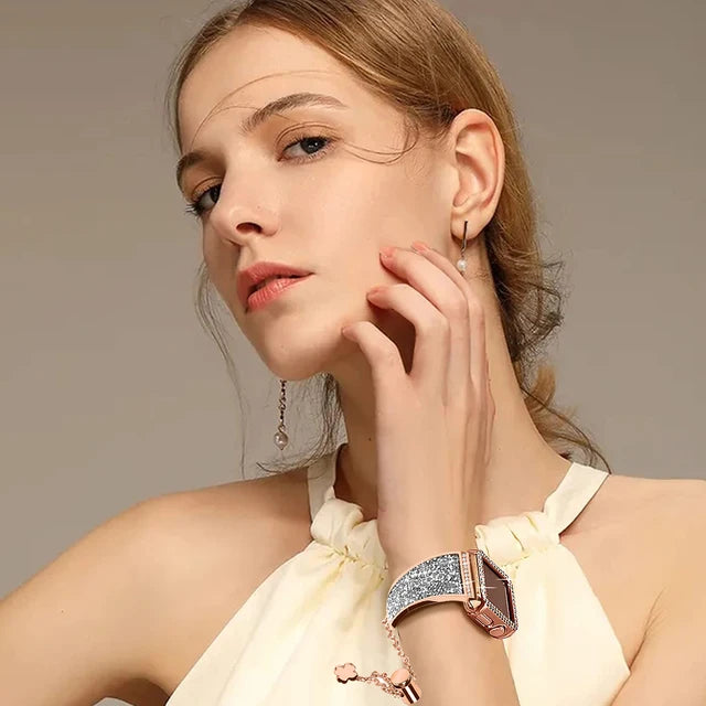SPARKLING BLING CRYSTAL APPLE IWATCH BELT