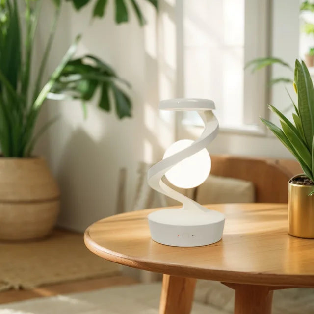 SUSPENDED ANTI-GRAVITY WIRELESS CHARGING LED DESK LAMP