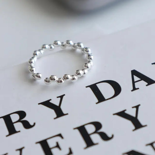 IRREGULAR ROUND BEAD RING