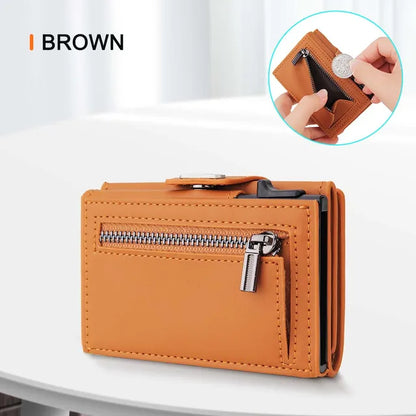 SIDE PUSH CARD HOLDER MEN'S WALLET