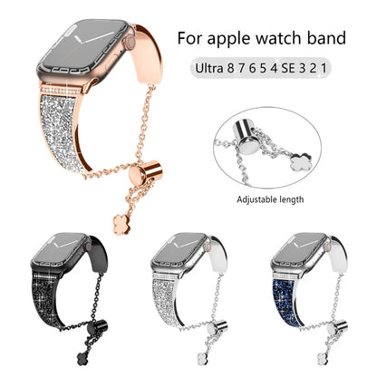 SPARKLING BLING CRYSTAL APPLE IWATCH BELT
